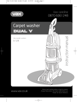 Vax V-124 Owner's manual
