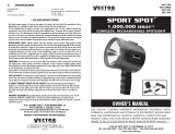 Vector Sportspot SL101MV Owner's manual