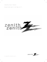 Zenith Z17LZ5R Owner's manual