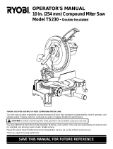 Ryobi TS230 User manual