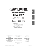 Alpine CDA-9857 User manual
