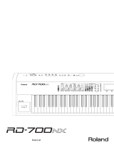 Roland RD-700NX Owner's manual