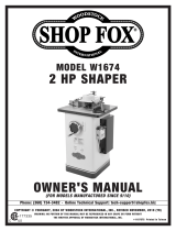 Shop fox Shop Fox W1674 Owner's manual