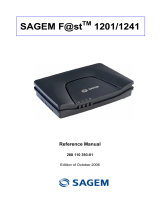 Sagem Fast 1201 Owner's manual