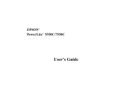 Epson 7550C User manual
