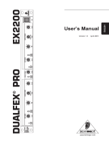 Behringer DUALFEX PRO EX2200 User manual