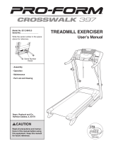 ProForm Crosswalk 395 User manual