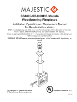 Martin Fireplaces SB4800HB Installation, Operation And Maintenance Manual For Residential Installation