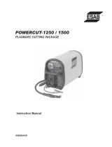 ESAB Powercut-1250 / 1500 Plasmarc Cutting Package User manual