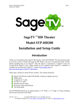 SageTV STP-HD200 User manual