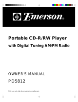 Emerson PD5812 User manual