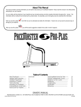 Aerobics PaceMaster Owner's manual
