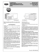 Bryant COMMERCIAL SINGLE PACKAGE ROOFTOP GAS HEAT/ COOLING 581B User manual