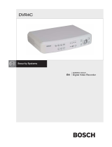 Bosch DVR4C User manual