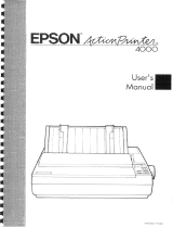 Epson ActionPrinter 4000 User manual