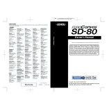 Roland SD-80 User manual