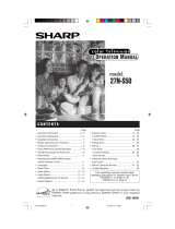 Sharp 27N-S50 Operation Manual User manual