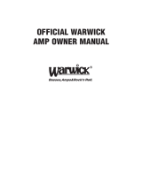 Warwick X-Treme 10.1 Owner's manual