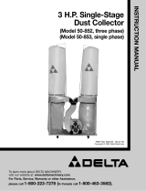 Delta 3 H.P. SINGLE-STAGE DUST COLLECTOR 50-853 User manual