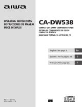 Aiwa CA-DW538 User manual