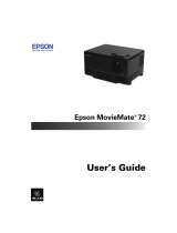 Epson MOVIEMATE 72 User guide
