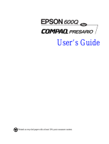 Epson 600Q User manual