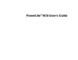 Epson PowerLite W16 User guide