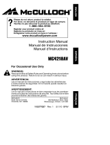 McCulloch 966625301 User manual
