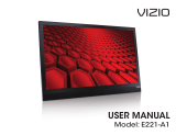 Vizio E221-A1 User manual