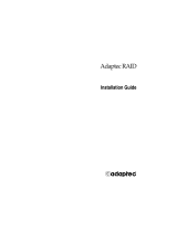 Adaptec SCSI RAID 3410S Installation guide