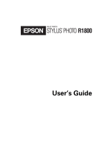 Epson 1800 r stylus photo User manual