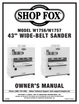 Shop fox W1756 User manual