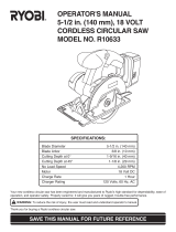 Ryobi R10633 User manual