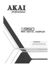 Akai S950 Owner's manual