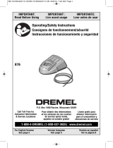 Dremel 876 Operating/Safety Instructions Manual
