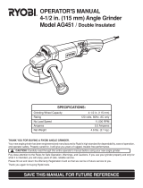 Ryobi AG451 User manual