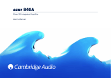 Cambridge Audio 840A User manual