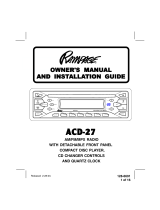 Audiovox ACD-27 User manual