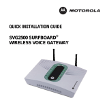 Motorola SURFboard SVG2500 Installation guide