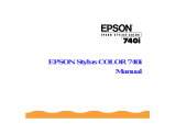 Epson Stylus Color 740i User manual