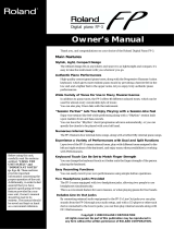 Roland FP-3 User manual