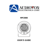 Audiovox MP2000 User manual