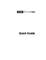 Epson Stylus Photo RX620 User manual