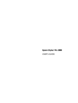 Epson 3880 - Stylus Pro Color Inkjet Printer User manual