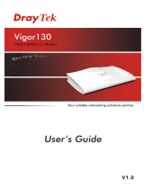 Draytek Vigor130 User manual