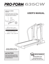 ProForm 831.299450 635CW User manual