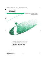 Tricity Bendix BIW 126 W User manual