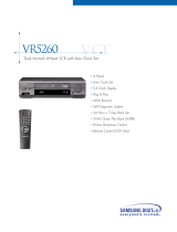 Samsung VR5260 User manual