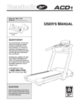 Reebok ACD 1 RBTL11982 User manual