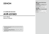 Denon AVR-2310CI User manual